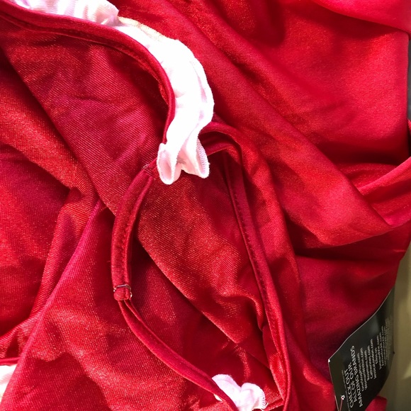 Amoureuse NWT Baby Doll Ruffle Gown Classic Red w/ soft pink ruffle-sz 4x(34/36) - Picture 11 of 13